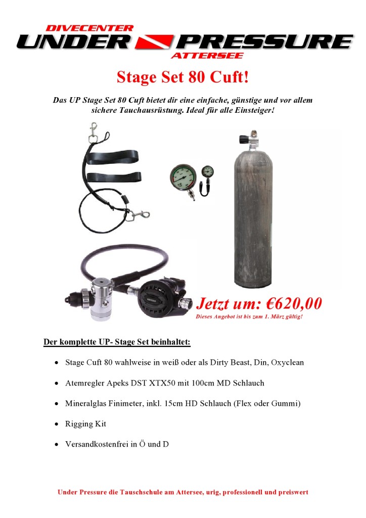 Under Pressure Flyer Aktion Stageset