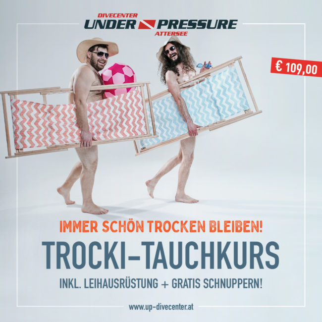 Under Pressure Attersee Aktion Trockentauchkurs